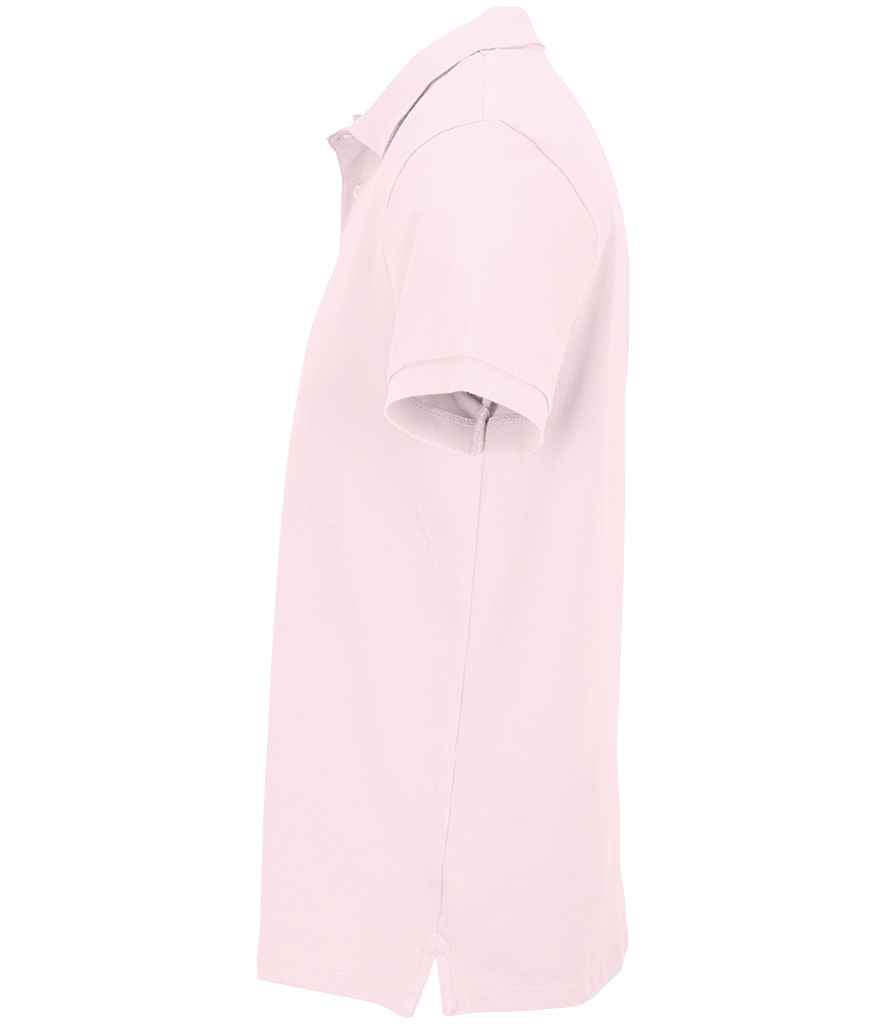 SOL'S Unisex Pacific Twin Piqué Polo Shirt Pale Pink