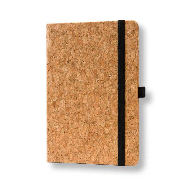 Branded A5 cork notebook with pen