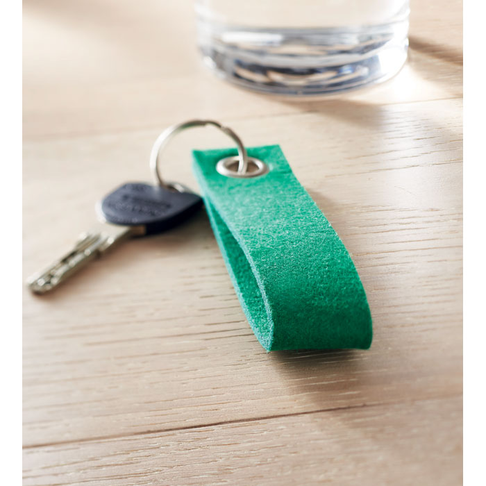 Rectangular RPET felt keyring