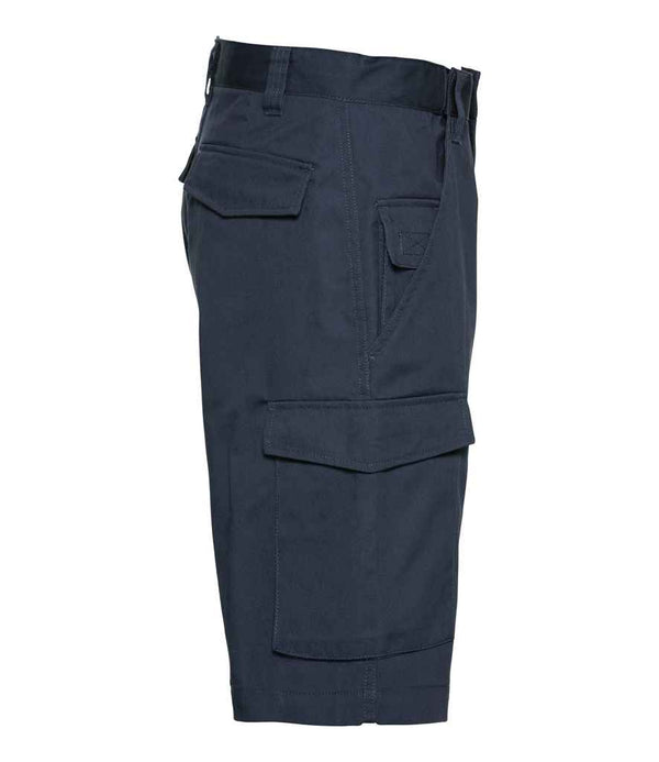 Russell Workwear Poly/Cotton Shorts French Navy