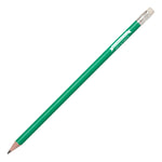 Branded Recycled Plastic Pencil sharpened rubber tipped