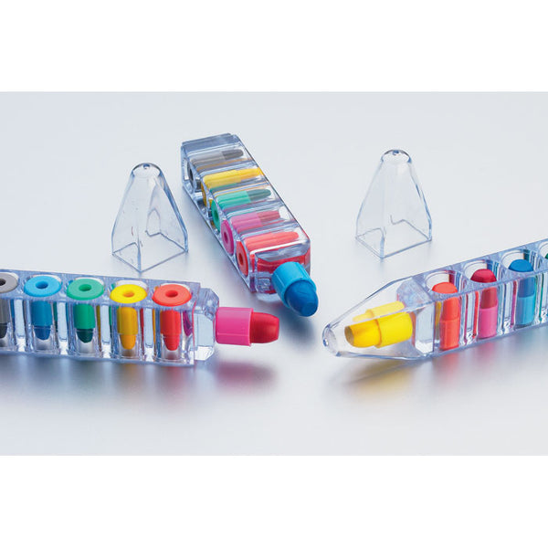 Branded Set of 6 wax crayons