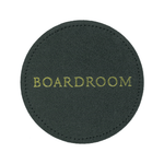 branded leather coasters
