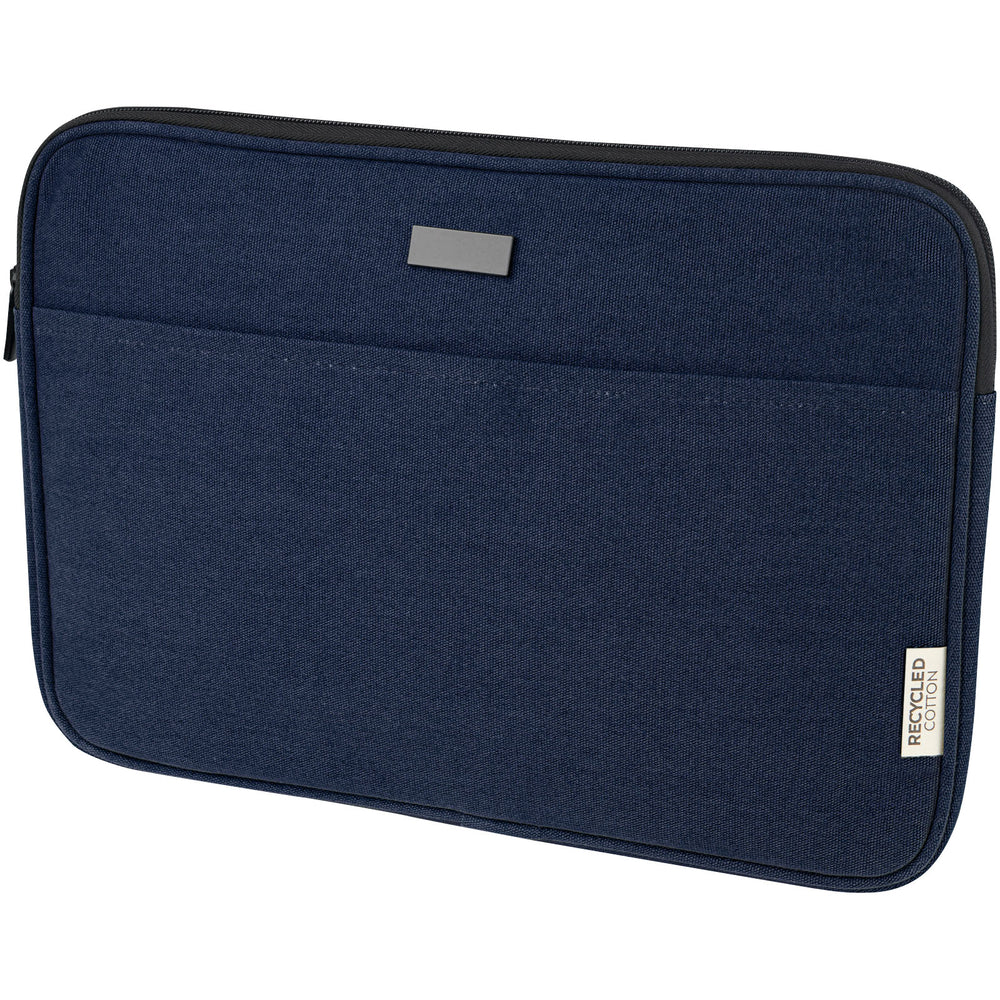 Branded Joey 14" GRS recycled canvas laptop sleeve 2L
