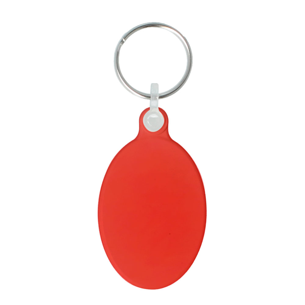 50mm Oval Keyring