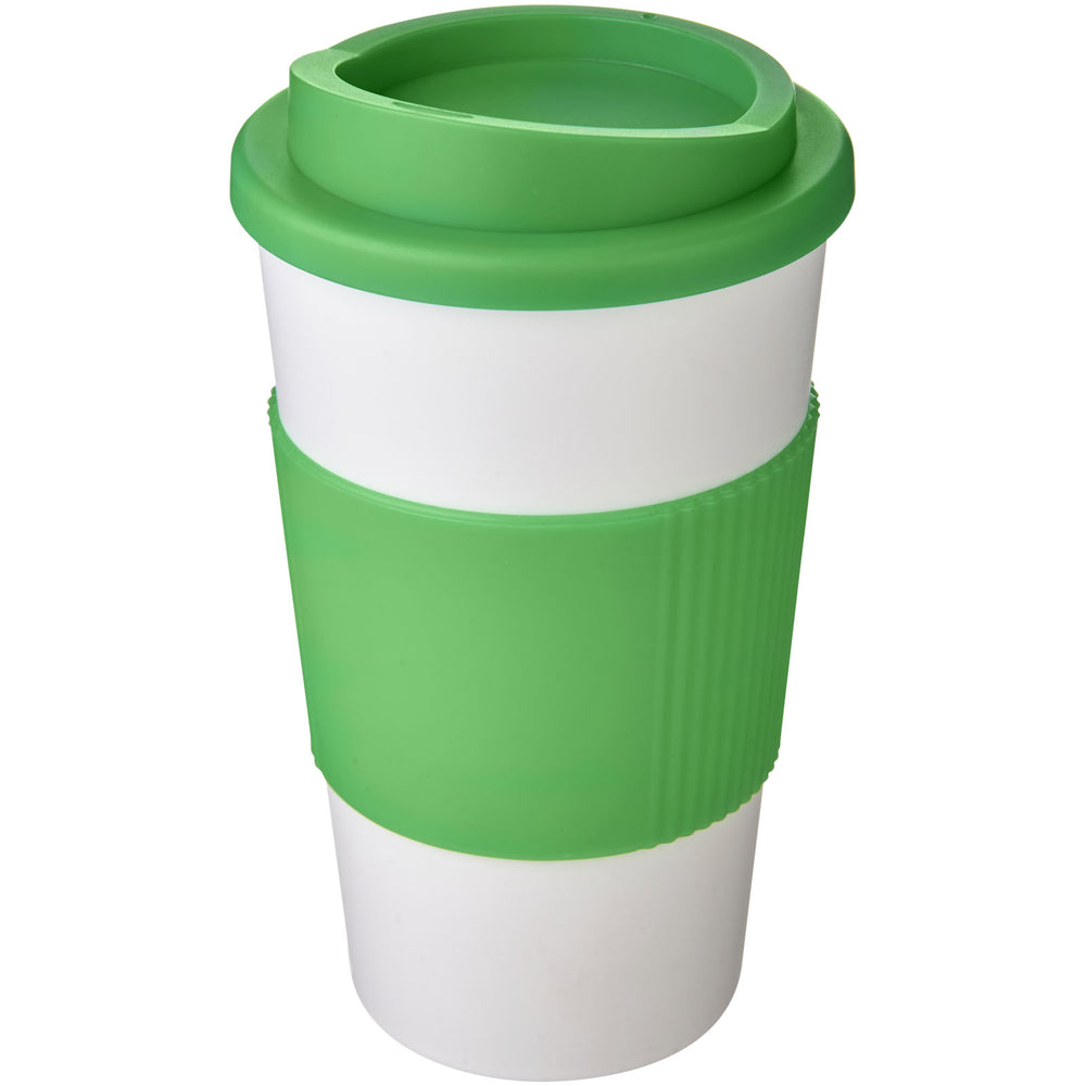Branded Americano® 350 ml insulated tumbler with grip