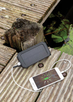 Branded RCS recycled plastic Solar powerbank with 10W Wireless