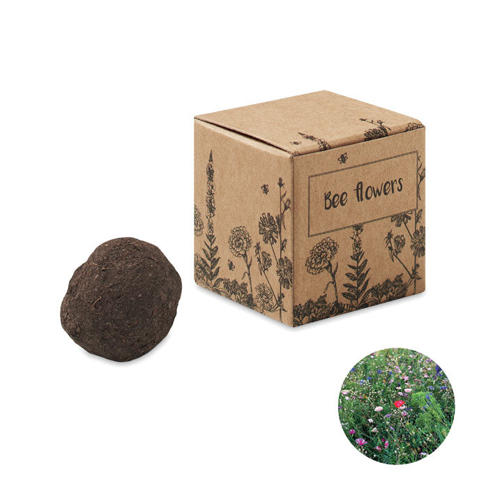 Branded Seed bomb with bee flowers