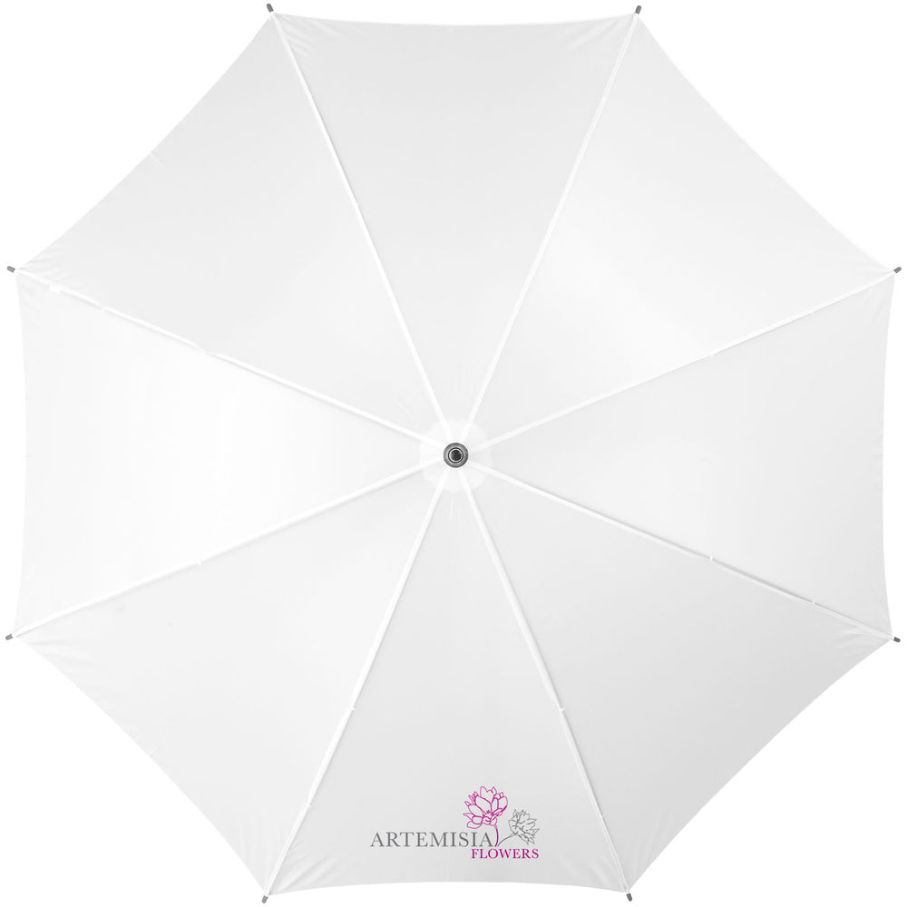 Branded Jova 23" umbrella with wooden shaft and handle