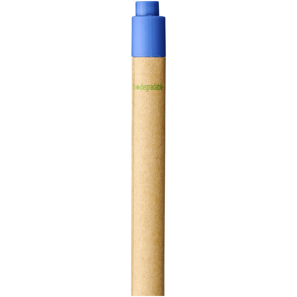 Branded Berk recycled carton and corn plastic ballpoint pen