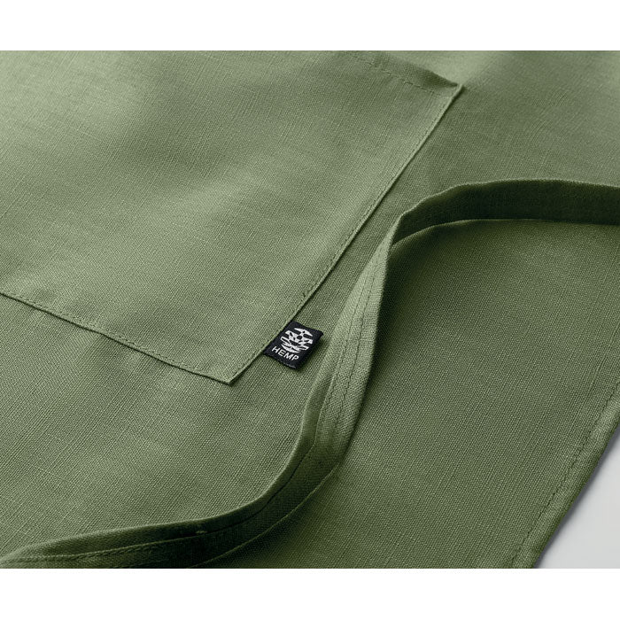 Hemp adjustable apron 200 gr/m² Green