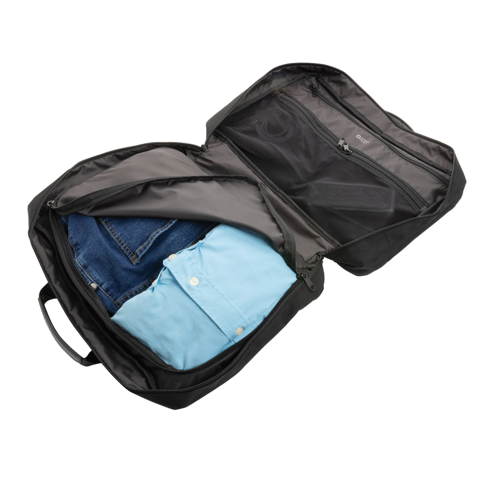 Branded Swiss Peak Aware™ executive 2-in-1 laptop backpack