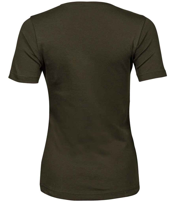 Tee Jays Ladies Interlock T-Shirt Dark Olive