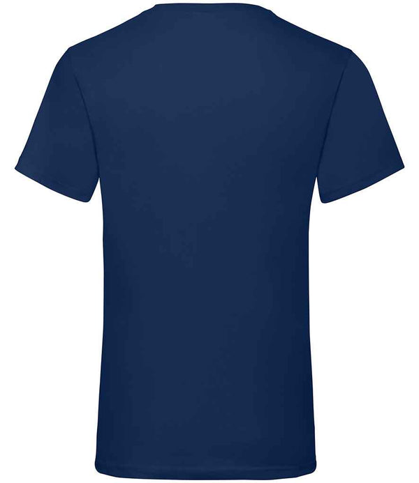 Fruit of the Loom V Neck Value T-Shirt Navy