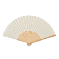 Manual hand fan with bamboo handle