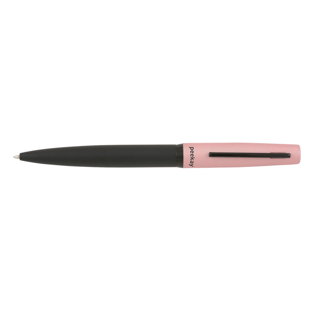 Branded Pitcorthie SAMARIA metal ballpen with blue ink