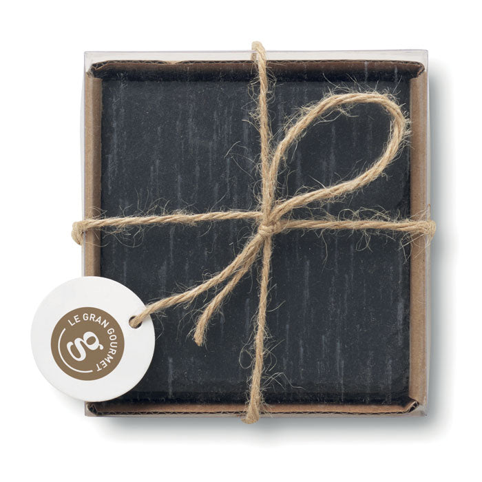 Branded Slate coasters with EVA bottom