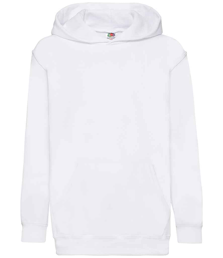 Fruit of the Loom Kids Classic Hooded Sweatshirt White