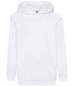Fruit of the Loom Kids Classic Hooded Sweatshirt White