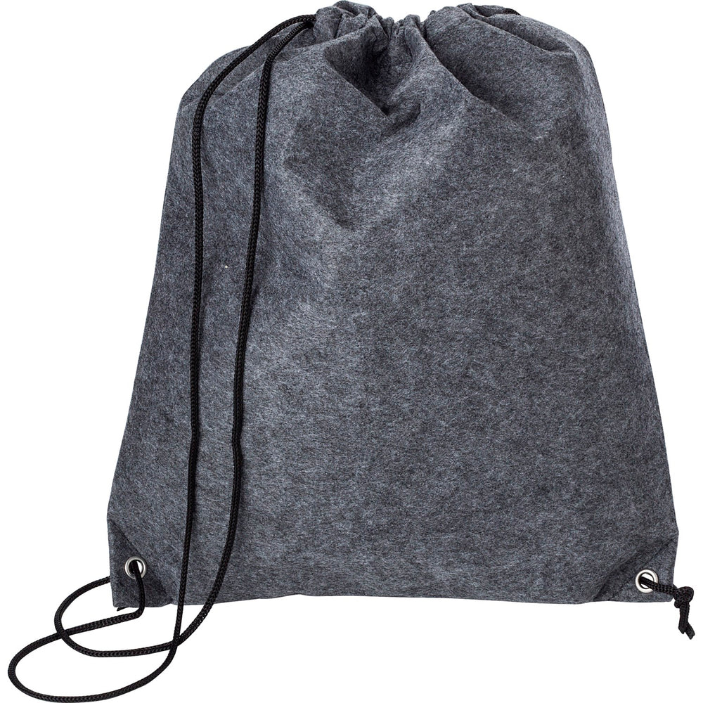 Branded Gear RPET felt drawstring backpack