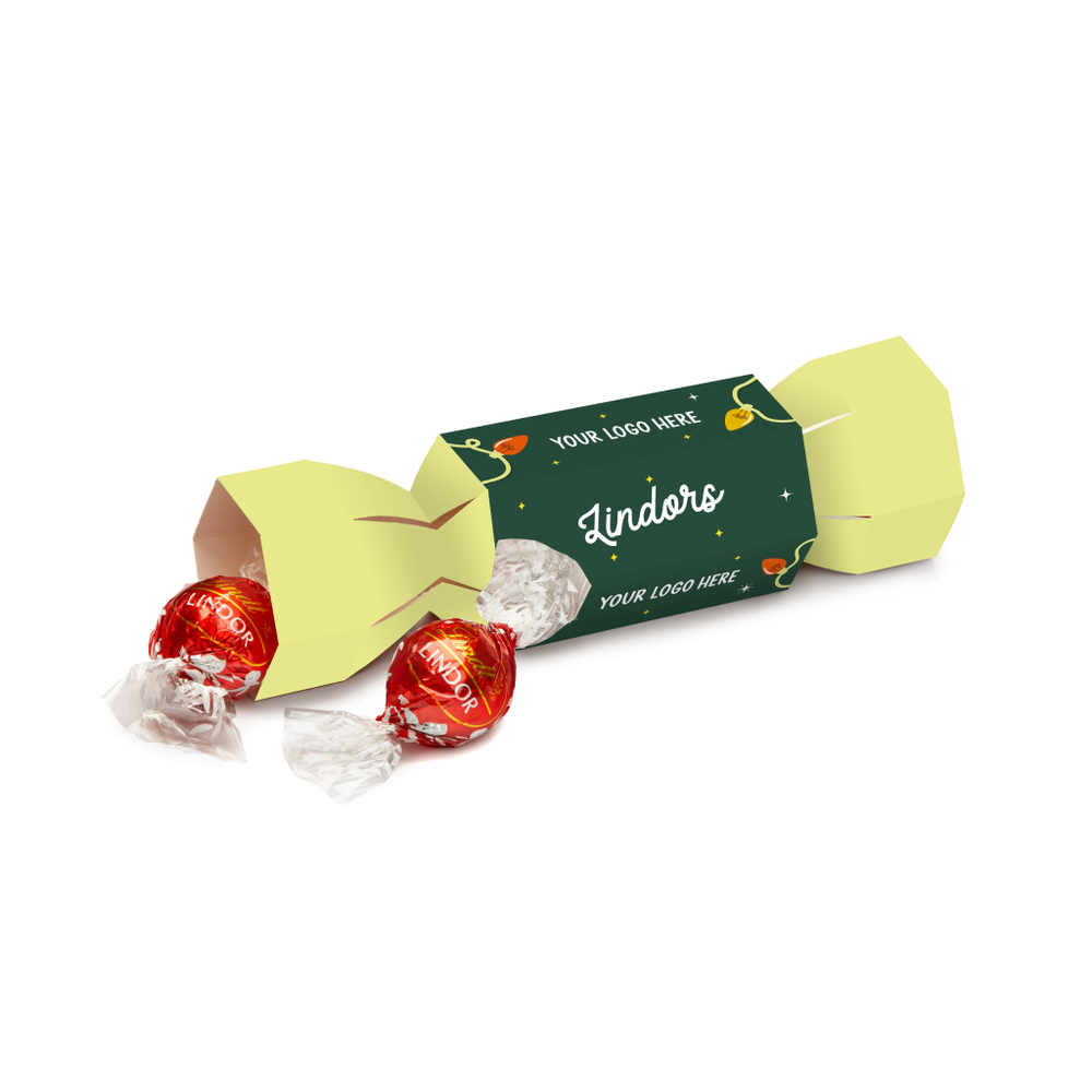 Branded Eco Cracker Box of Lindor Truffles