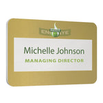Matt Finish Reusable Name Window Badges