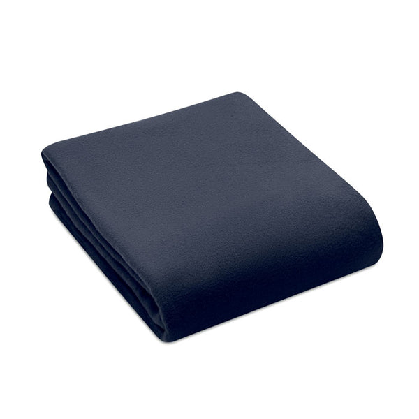 RPET fleece travel blanket Blue