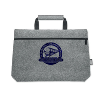 RPET felt zippered laptop bag