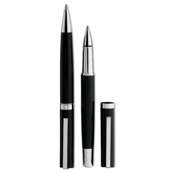 Pen and roller set in paper box