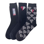 Custom Logo Socks - Jacquard Knitted Cotton