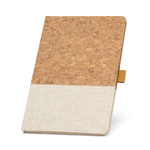 Klee A5 Cork and Linen Notebook Blue