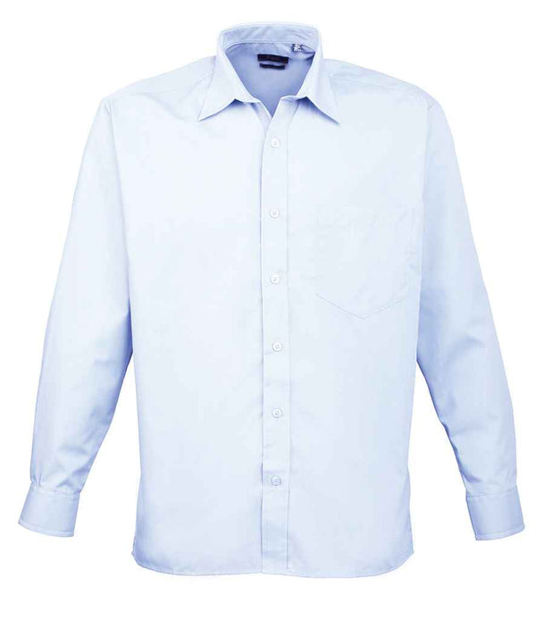 Premier Long Sleeve Poplin Shirt Light Blue