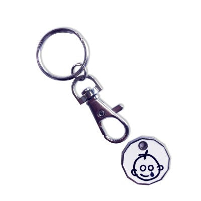Trolley Coin Keyring Metaln