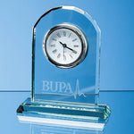 Branded 15cm Jade Glass Arch Clock