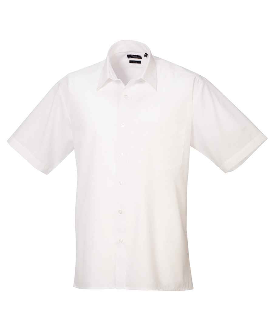 Premier Short Sleeve Poplin Shirt White
