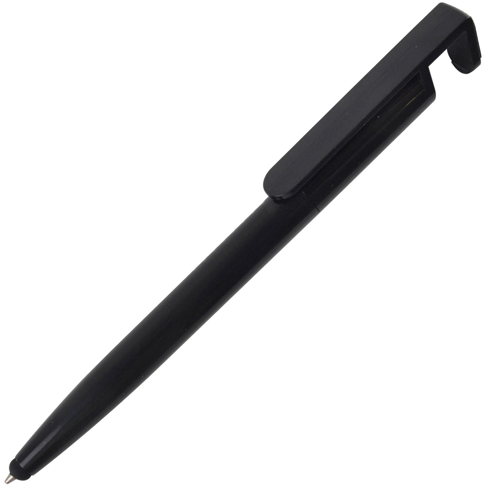 Branded PHONE-UP ball pen with phone cleaner/stylus
