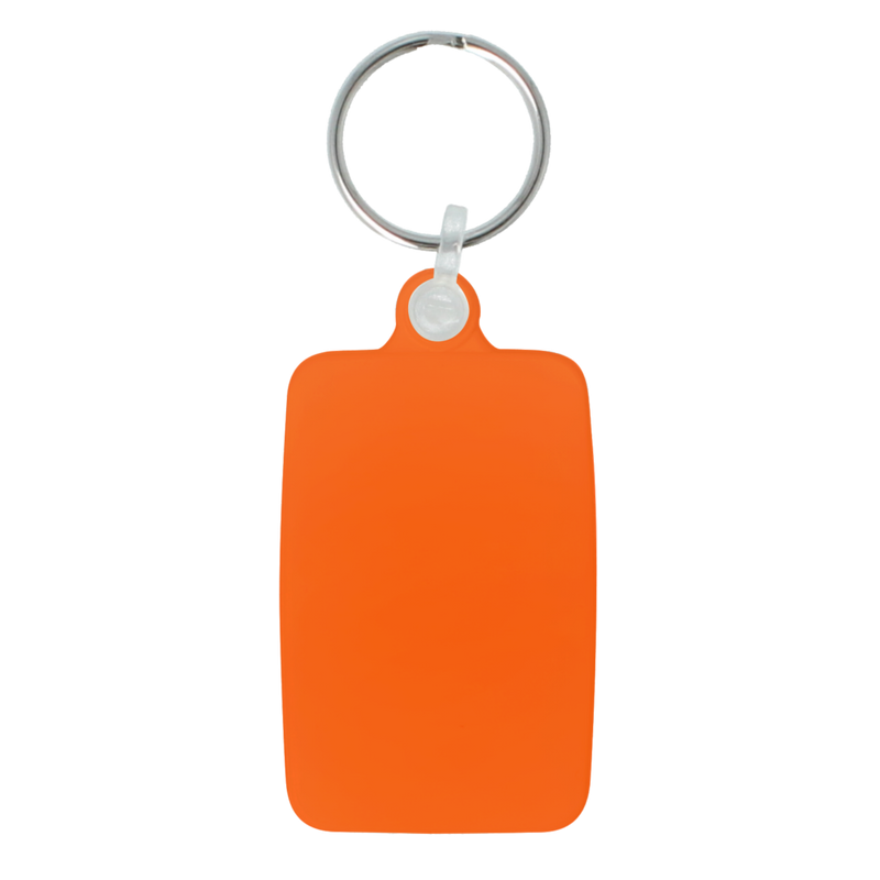 55mm Rectangle Keyring