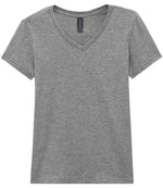 Gildan Ladies SoftStyle® V Neck T-Shirt Sport Grey