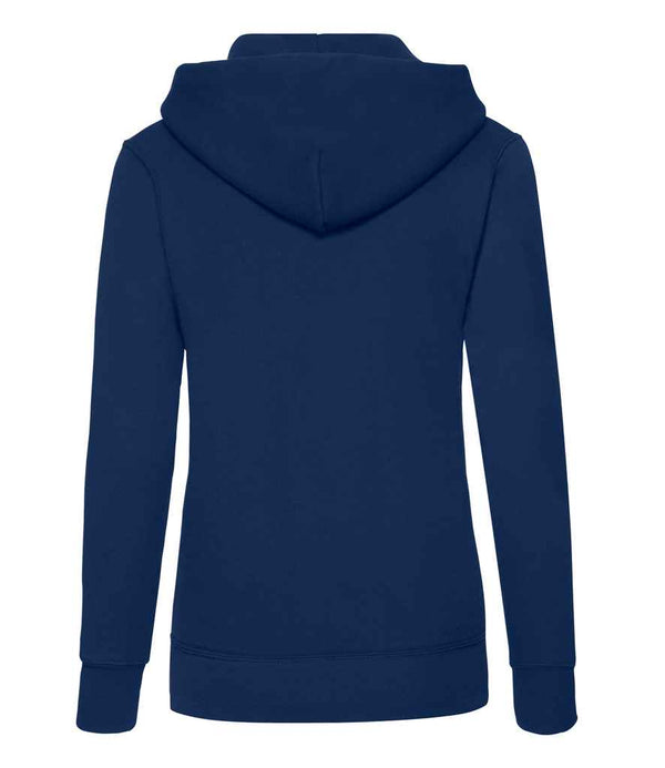 Fruit of the Loom Classic Lady Fit Hooded Sweatshirt Navy