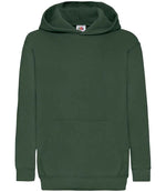 Fruit of the Loom Kids Classic Hooded Sweatshirt Bottle Green