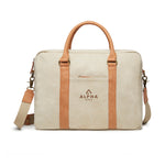 Branded VINGA Bosler RCS recycled canvas computer bag 17"
