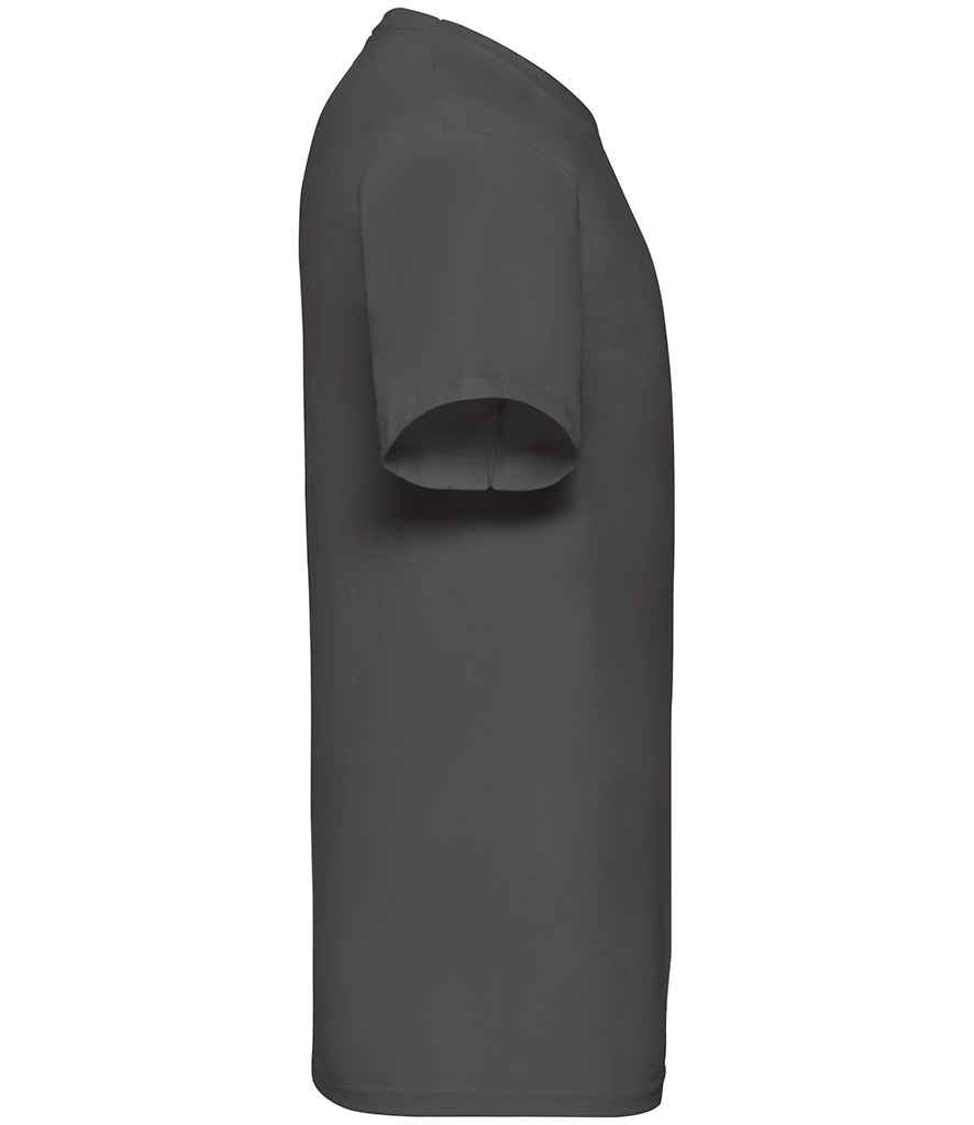 Fruit of the Loom V Neck Value T-Shirt Light Graphite