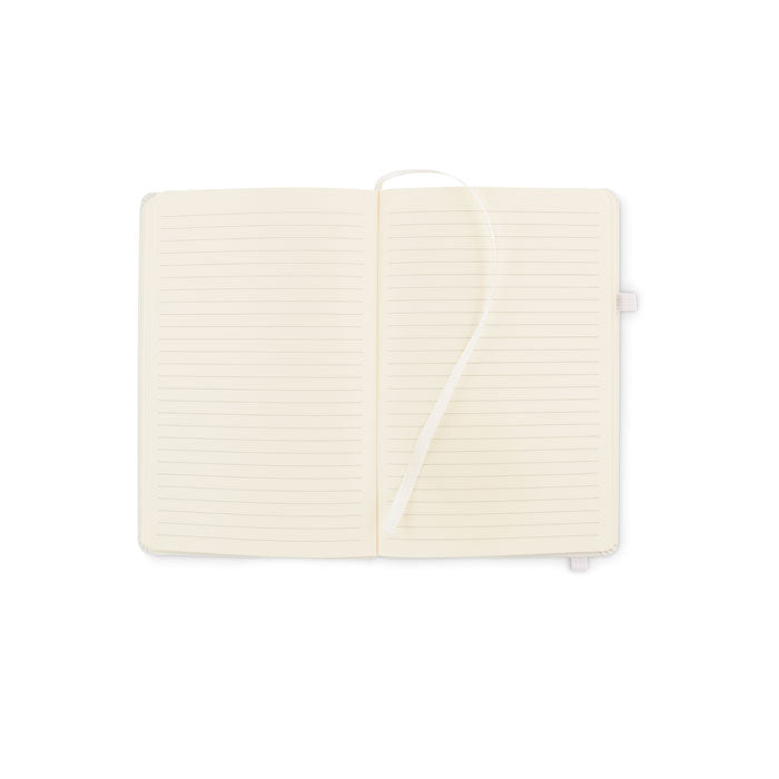 Branded Recycled PU A5 lined notebook