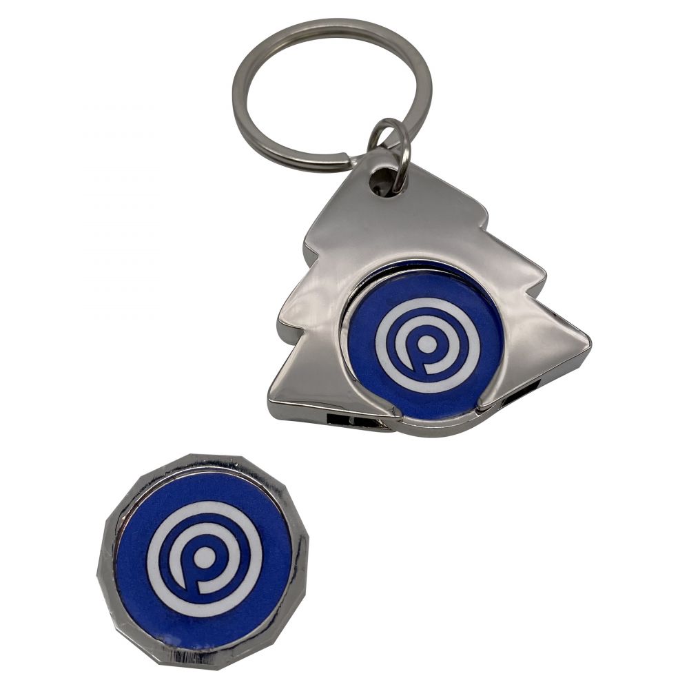 Branded Tree Shaped Trolley Coin Holder (UK Stock)