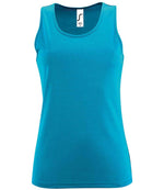 SOL'S Ladies Sporty Performance Tank Top Aqua