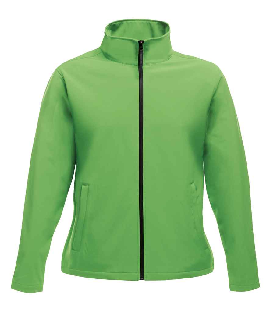 Regatta Ladies Ablaze Printable Soft Shell Jacket Extreme Green/Black