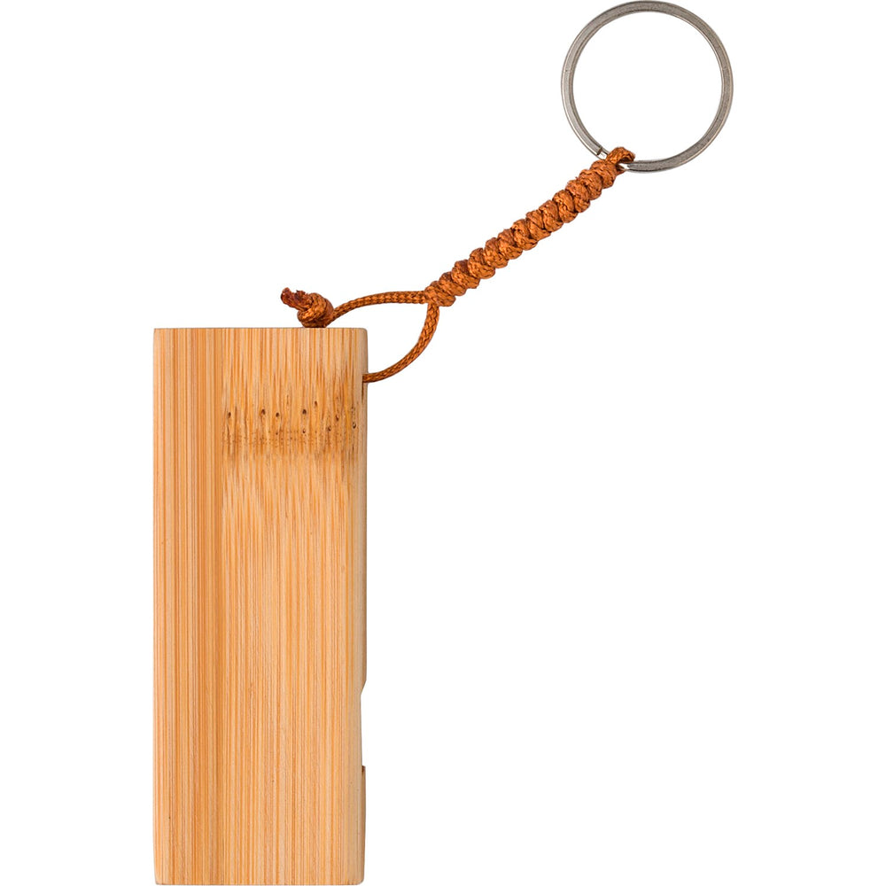 Branded Skillgate Bamboo key chain phone stand