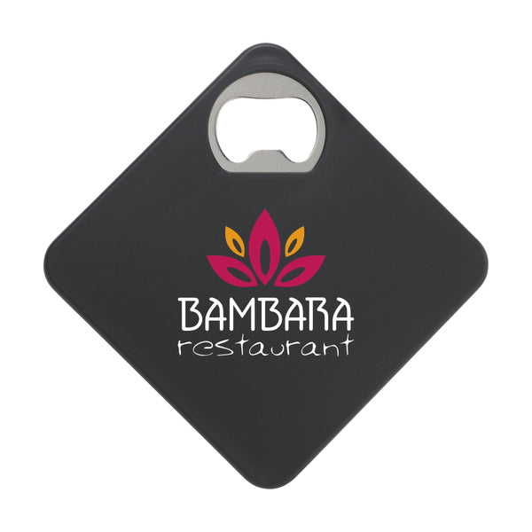 Printed Bottle Opener Coaster - Low Minimum Order Quantity