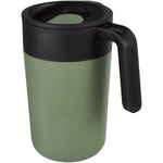 Branded Nordia 400 ml double-wall recycled mug