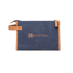 Branded VINGA Bosler GRS recycled canvas toiletry bag